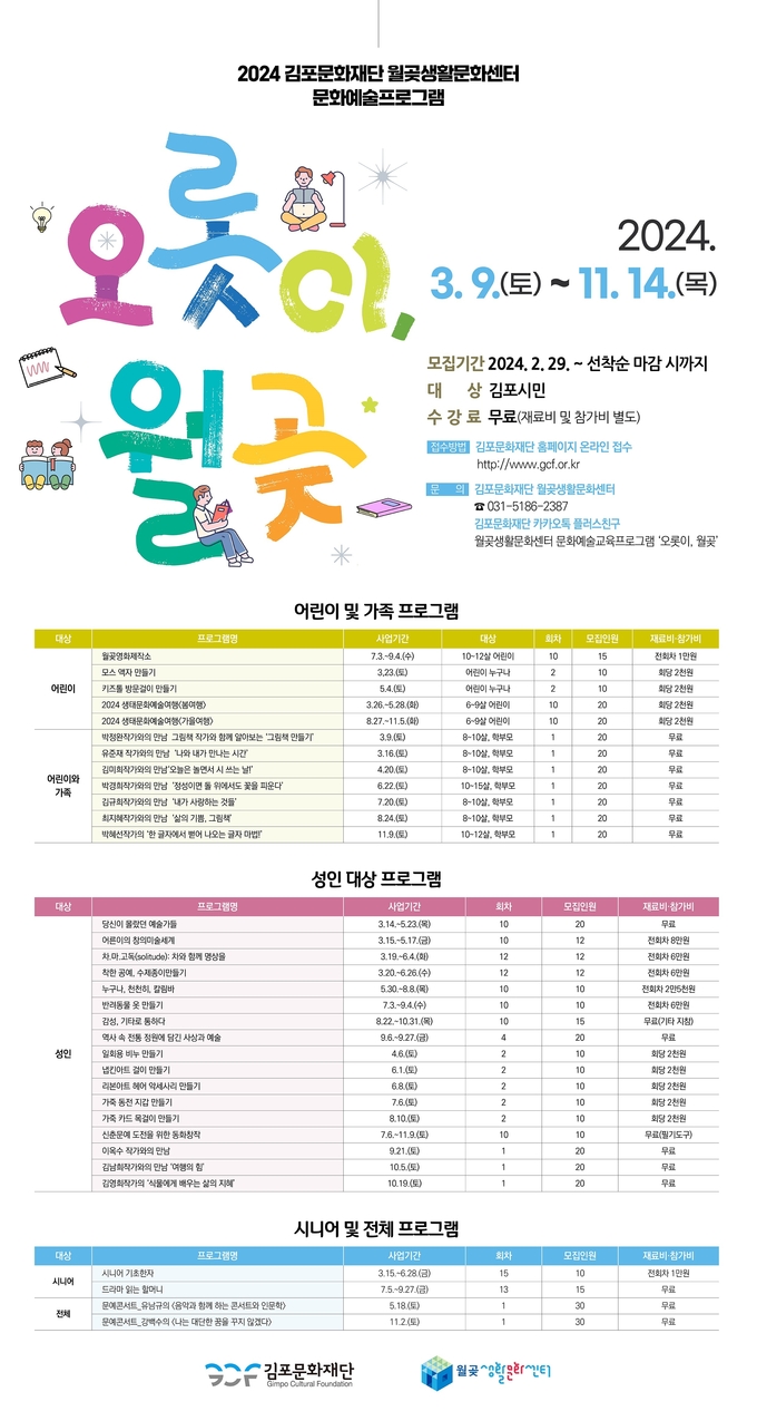 오롯이월곶 포스터. (사진=김포문화재단 제공)