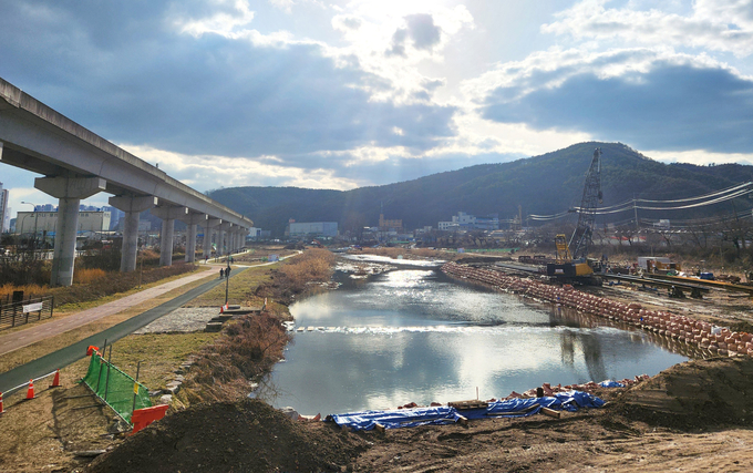 용인시가 처인구 유방동 446-7 일대 경안천에 인도교를 만들 예정이다. (사진=용인시 제공)<br>
