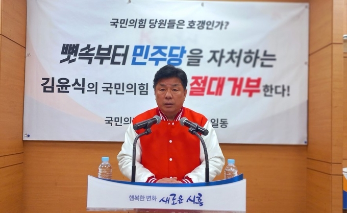 장재철 국민의힘 예비후보. (사진=김원규 기자)
