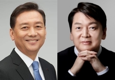 4·10 총선 성남분당갑에서 각각 국민의힘과 더불어민주당 후보로 나서는 안철수 국민의힘 국회의원(오른쪽)과 이광재 전 국회 사무총장. (사진=경기신문 DB)
