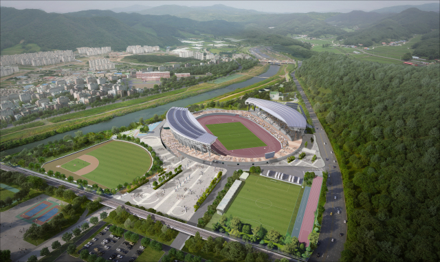 2026년 경기도종합체육대회 유치에 나선 광주시가 광주시 양벌동에 2026년 2월까지 준공할 계획인 광주종합운동장 조감도. (사진=광주시 제공)