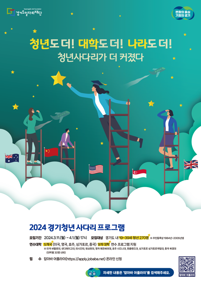2024 경기청년 사다리 프로그램 모집 포스터. (자료=경기도 제공)
