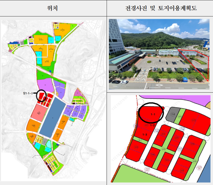 광명역세권 공급필지 현황. (자료=LH 제공)
