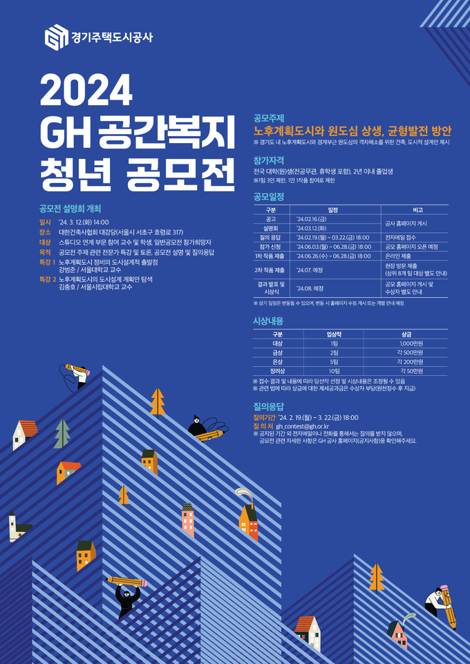 2024 GH 공간복지 청년 공모전 포스터. (자료=GH 제공)