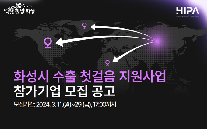 화성산업진흥원이 ‘화성시 수출 첫걸음 지원사업'을 운영한다. (사진=화성산업진흥원 제공)