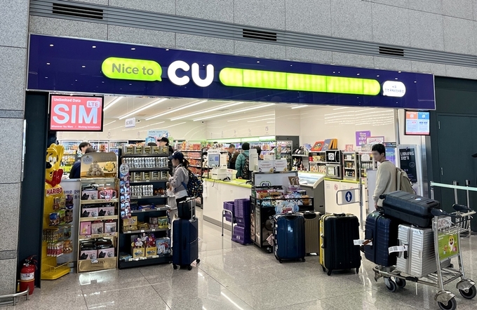 인천공항내 CU 매장 전경. (사진=BGF리테일 제공)