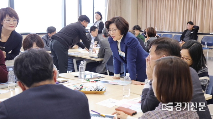 안성시 교육브랜드 구상 원탁토론회 모습. (사진=안성시 제공)