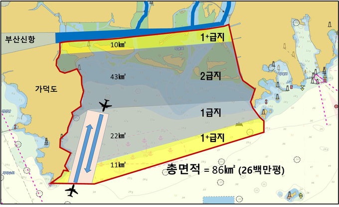 가덕도 신공항 수정안 계획도. (사진=세종대학교 제공)