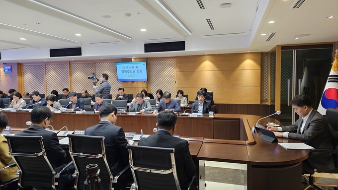 하은호 시장 주재로 ‘2024년 제1차 청렴 추진단 회의’를 개최했다. (사진=군포시 제공)