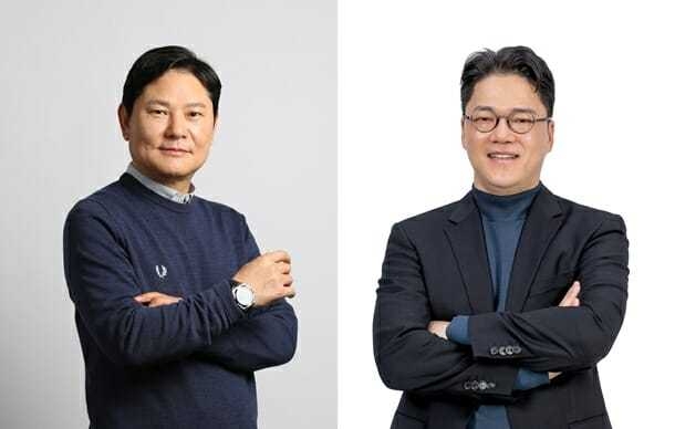 권영식(좌) 김병규(우) 넷마블 각자 대표. (사진=넷마블 제공)