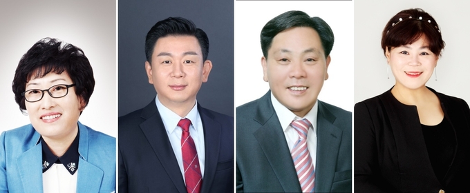 (왼쪽부터) 서점원 더불어민주당 후보, 문종관 국민의힘 후보, 조영규 새로운미래 후보, 박소원 개혁신당 후보.