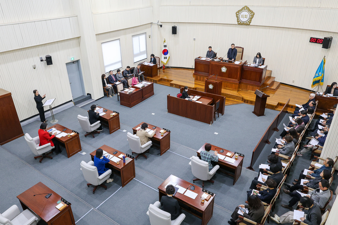 과천시의회에서 임시회가 개최되고 있다. (사진=과천시의회 제공)