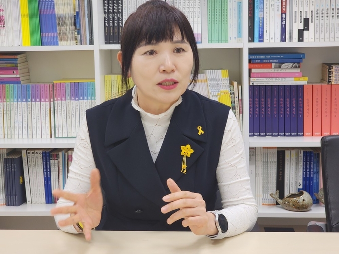 세월호 희생자 김도언 양의 유가족이자 4.16 기억저장소 소장 이지성 씨. (사진=이보현 기자)