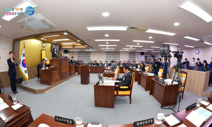 양평군의회가 임시회를 열고 있다. (사진=양평군의회 제공)