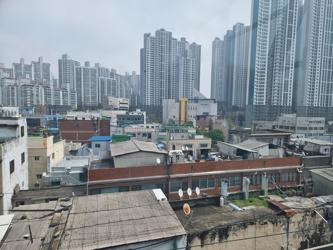 iH가 맡게된 동인천역 일원 복합개발 사업 부지 전경. ( 사진 = 유정희 기자 )