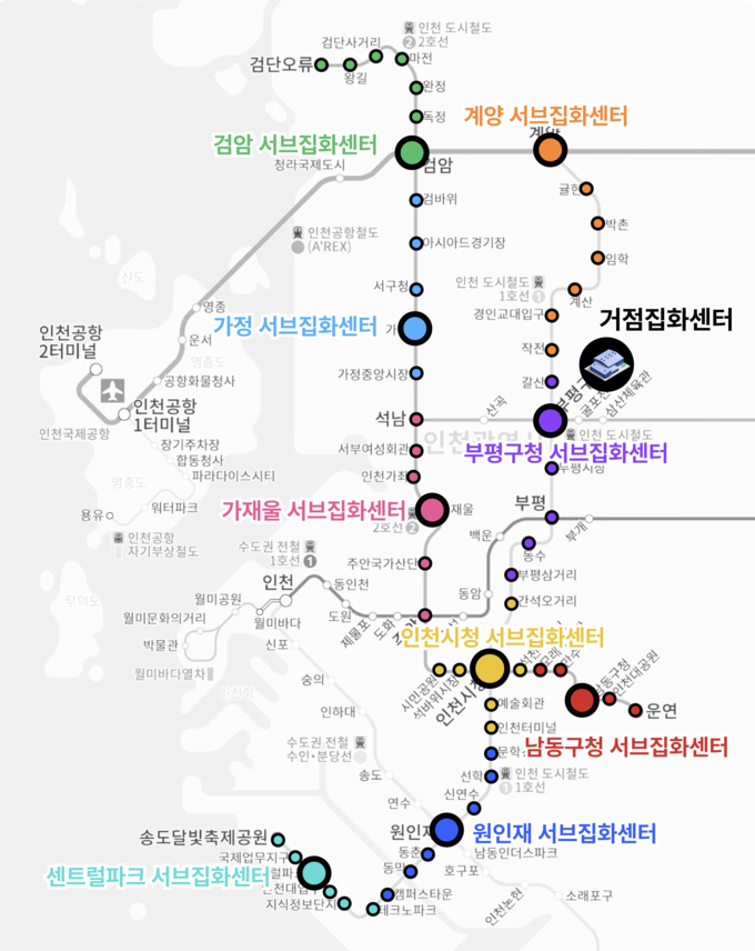 인천 지하철을 활용한 집화센터 구축계획. ( 사진 = 인천시 제공 )