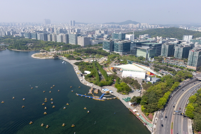 일산호수공원 전경<br>
