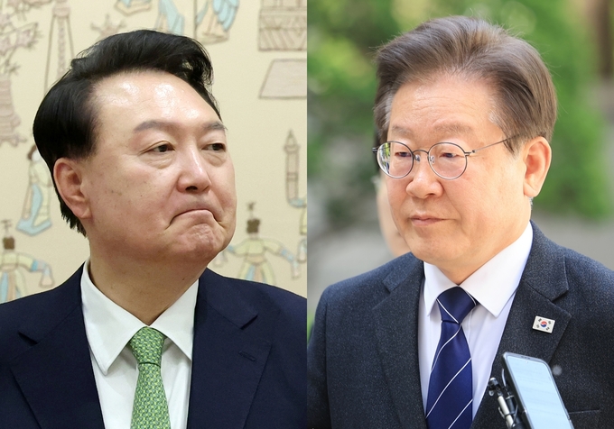 윤석열 대통령과 이재명 더불어민주당 대표. (사진=연합뉴스)
