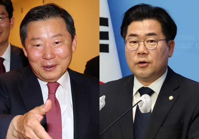 이철규 국민의힘 의원(왼쪽)과 박찬대 더불어민주당 의원. (사진=연합뉴스)