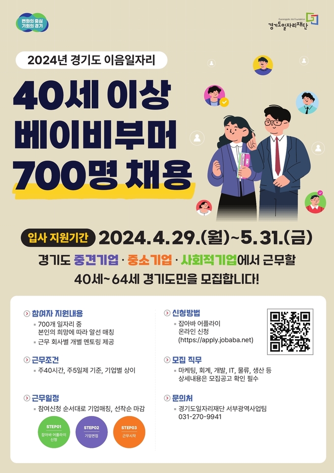 2024년 경기도 이음일자리 포스터. (사진=경기도 제공)