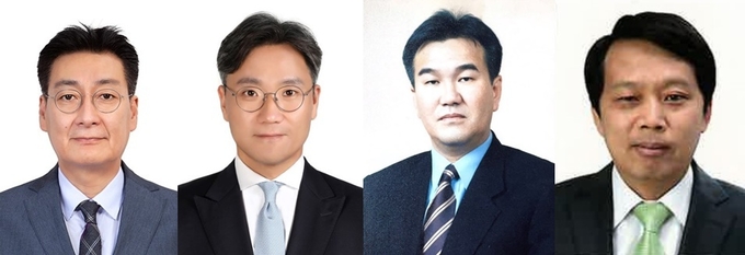 왼쪽부터 신봉훈 신임 경기도 정책수석, 안정곤 도 비서실장, 김남수 도 정무수석, 이성 도 행정특보. (사진=경기도 제공)
