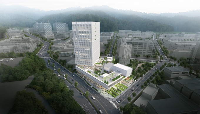 근로자종합복지관 위치할 성남산단 복합지식산업센터 조감도. (사진=경기도 제공)