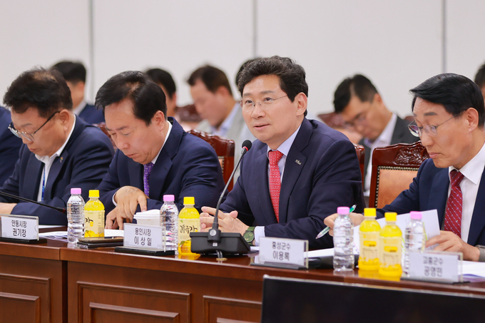 이상일 용인시장은 국토교통부 세종청사 대회의실에서 열린 ‘제6차 국가산단 범정부 추진지원단 회의’에 참석했다. (사진=용인시 제공)