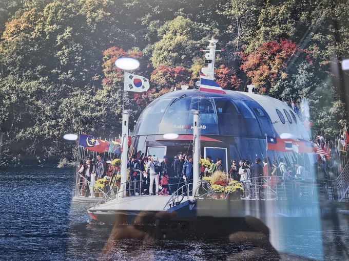 천년뱃길 운항 모습. (사진=가평군 제공)