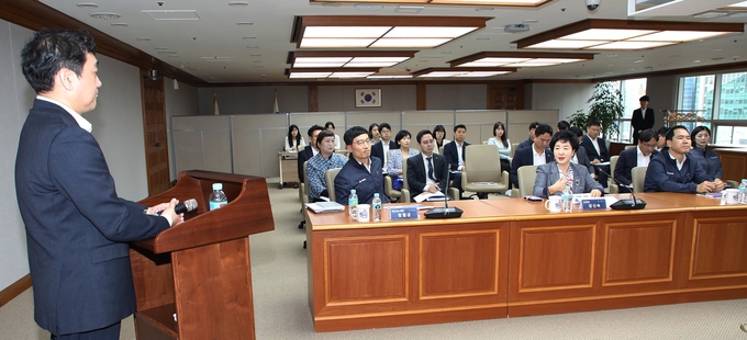 이달 초 진행된 '데이터기반 실시간 개인화 마케팅 시스템’ 구축완료 보고회 모습. (사진=Sh수협은행 제공)