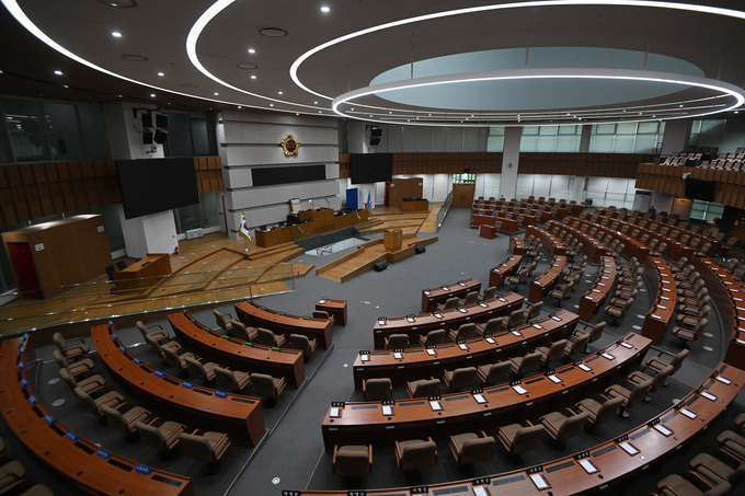 경기도의회 본회의장 전경. (사진=옥지훈 기자)