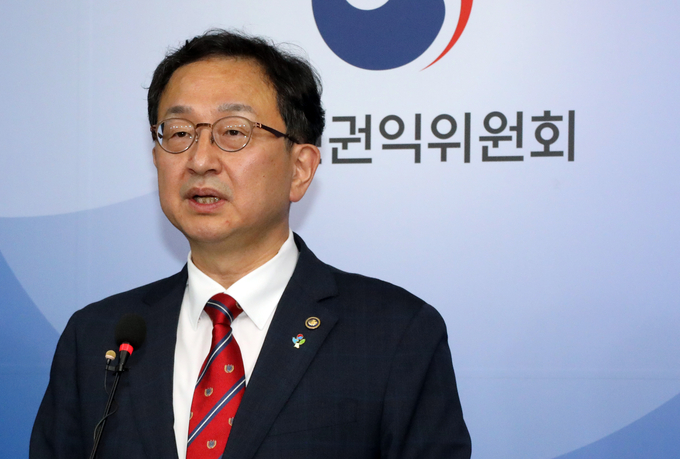 정승윤 국민권익위원회 부위원장이 10일 브리핑에서 발언하는 모습. (사진=연합뉴스 제공)