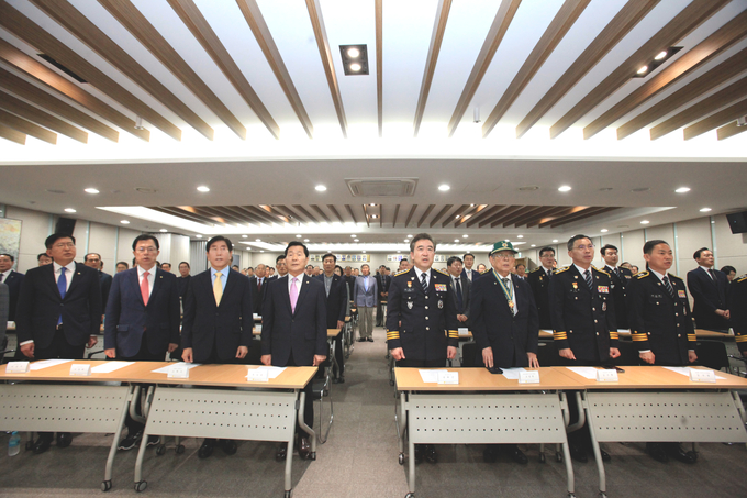 주상봉 대한민국재향경우회 신임 회장 취임식이 열렸다. (사진=대한민국재향경우회 제공)