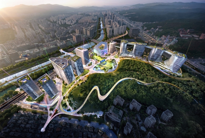 2030년 하반기 준공을 목표로하는 백현마이스 개발은 성남시 산업에 새로운 도약의 기회로 자부한다. (이미지=성남시 제공)