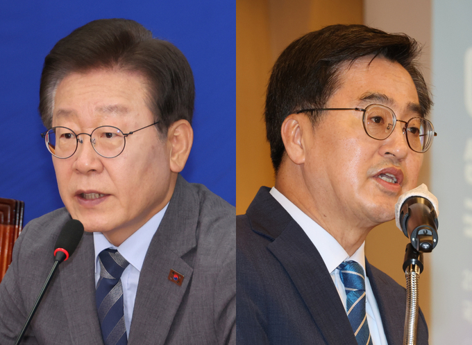 이재명 더불어민주당 전 대표와 김동연 경기도지사. (사진=연합뉴스)
