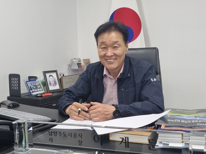 오는 6일 취임 1주년을 맞는 이계문 사장.(사진=이화우 기자)