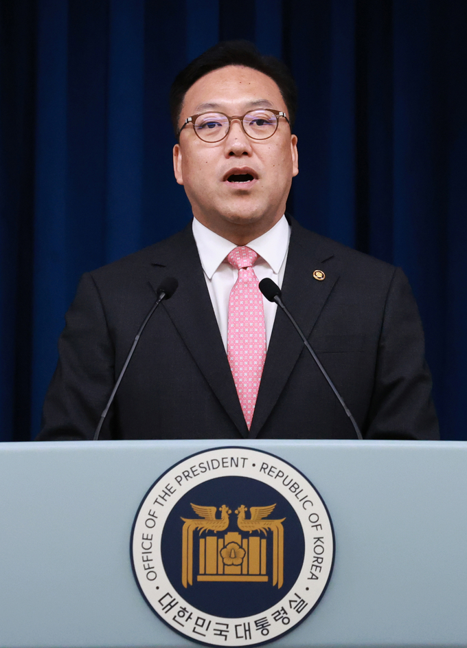김병환 신임 금융위원장 후보자가 4일 오전 서울 용산 대통령실 청사 브리핑실에서 열린 인사브리핑에서 지명 소감을 말하고 있다. (사진=연합뉴스)