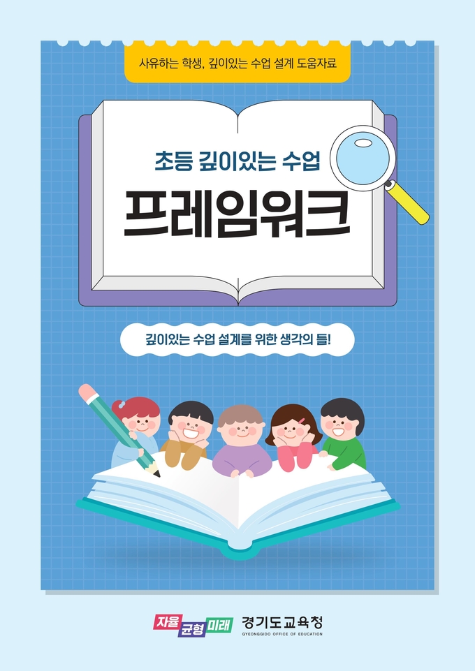 초등 깊이 있는 수업 프레임 워크 홍보물. (사진=경기도교육청 제공)