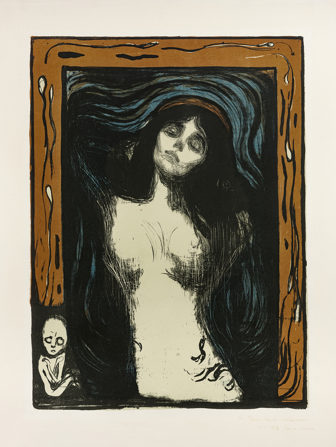 마돈나 Madonna, 18951902, 종이에 석판, 74.5 x 54 cm, Private Collection, Norway Courtesy of Peder Lund. (사진=예술의전당 제공)