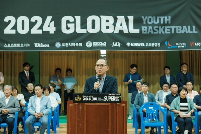 박병규 농협은행 수석부행장이 개막식에서 축사를 하고 있다. (사진=NH농협은행 제공)