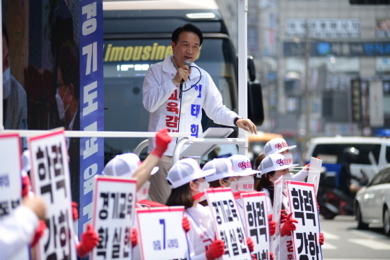 지난 2022년 임태희 경기도교육감 선거 당시 모습. (사진=임태희 선거사무소 제공)