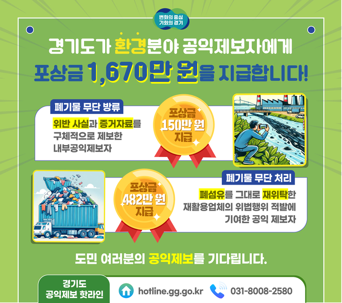 경기도 공익제보자 포상. (사진=경기도 제공)