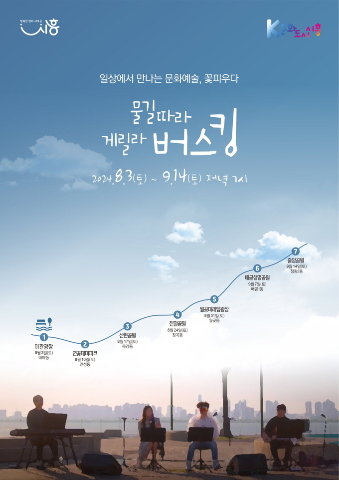 시흥시 물길 따라 게릴라 버스킹 포스터. (사진=시흥시 제공)