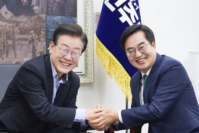 이재명 전 더불어민주당 대표와 김동연 경기도지사(오른쪽). (사진=경기도 제공)