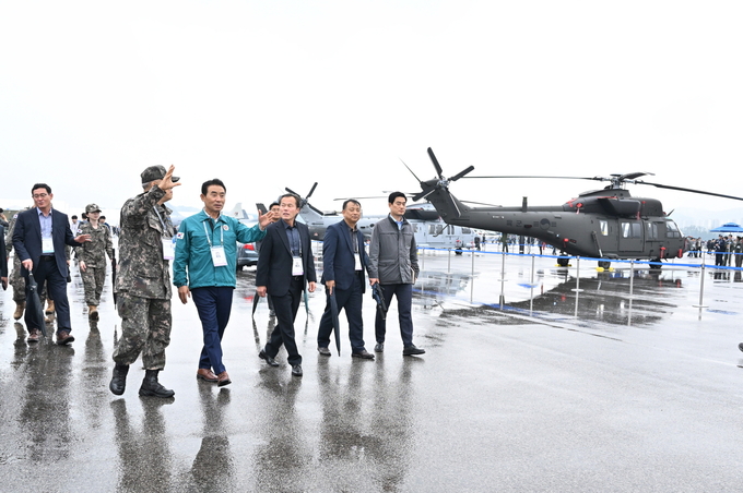 ADEX 2023 방문, 드론 기업유치 홍보활동 전개. (사진=포천시 제공)