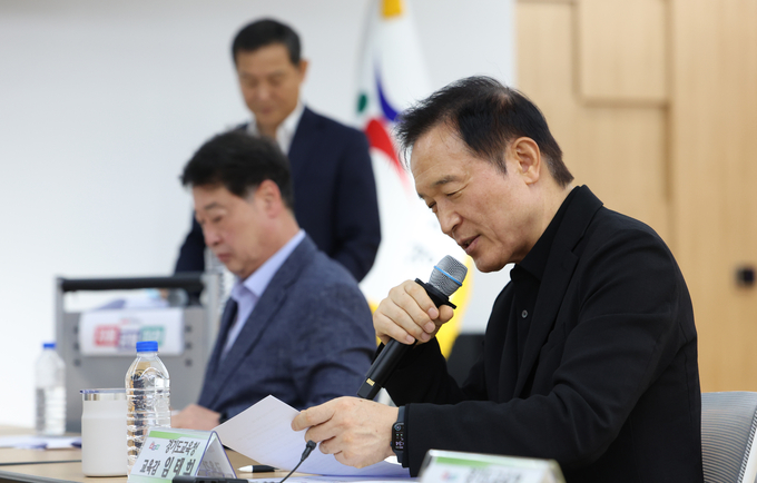 30일 경기도교육청 남부청사에서 진행된 '대학입시 개혁 TF 1차 회의'에서 임태희 경기도교육감이 발언하고 있다. (사진=경기도교육청 제공)
