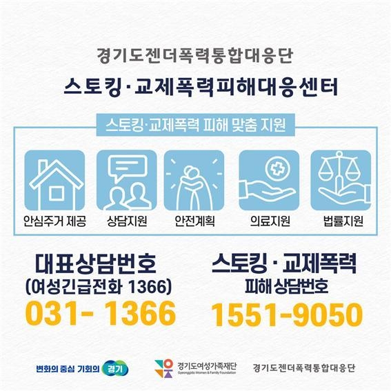 스토킹·교제폭력 등 젠더폭력 피해자 안심주거시설 포스터. (사진=경기도 제공)