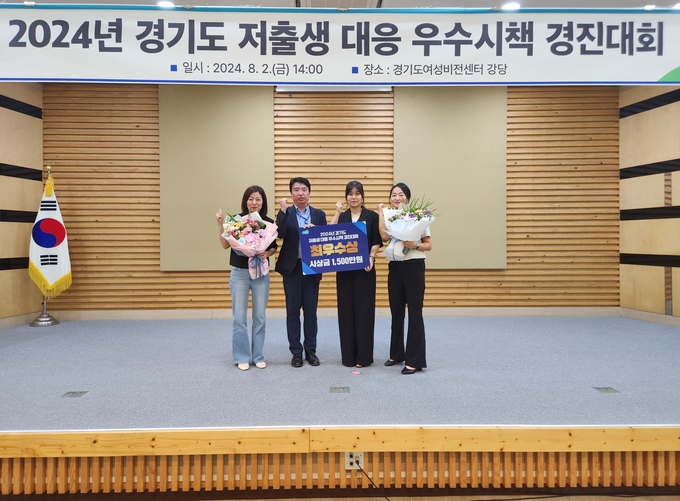 용인특례시는 ‘2024 경기도 저출생 대응 우수시책 경진대회’에서 최우수상을 받았다. (사진=용인시 제공)
