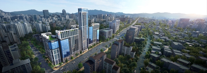 서광아파트 리모델링 후 예상 조감도. (사진=현대엔지니어링 제공)