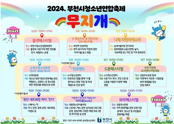  2024년 부천시 청소년 연합축제 홍보문. (사진=부천시 제공)