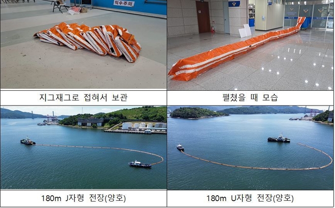 시제품 현장 실증 모습 ( 사진 = 해양경찰청 제공 ) 